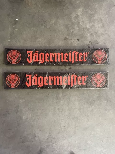 Jagermeister Rubber Bar Runner Spill Mat 20" x 3 1/2” Size