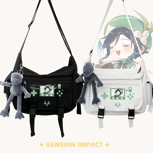 Genshin Impact Barbatos Crossbody School Laptop Shoulder Bag Handbag Gift #11