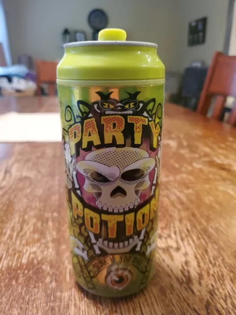 Cool Gear Soda Pop Can Cup Travel Tumbler Halloween Skull Party Potion 16 oz.