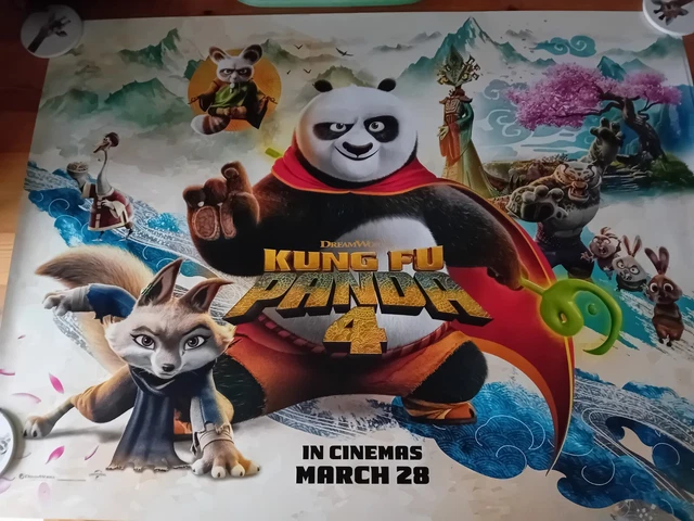 KUNG FU PANDA 4 - 30"x40" / Cinema Quad Poster / 2024 £15.00 - PicClick UK