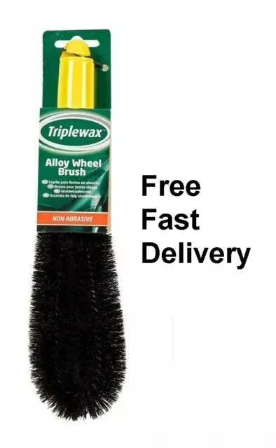 Triplewax Wheel Cleaning Brush Alloy Cleaner Bristles New Car Brush