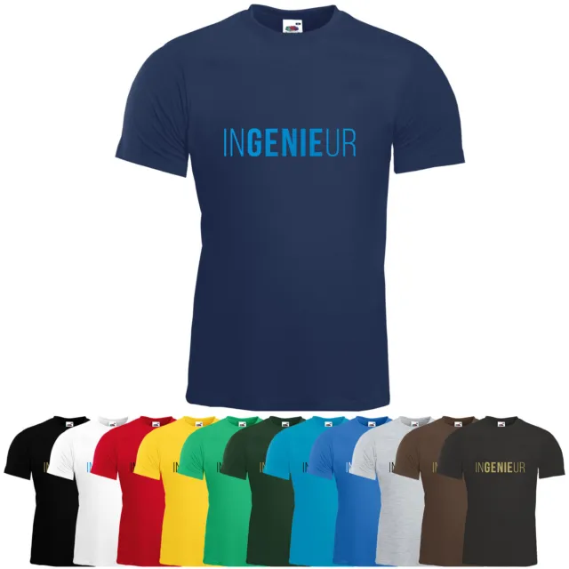 Fun-Shirt Ingenieur Genie T-Shirt Herren Fun Shirt Geschenk
