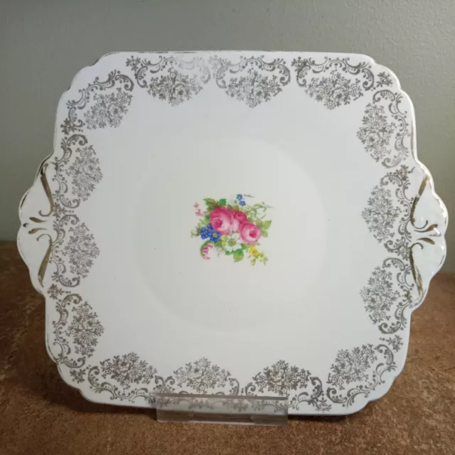 Vintage 1930s, E Brain & Co. 'Foley China' Cake or Sandwich Serving Plate