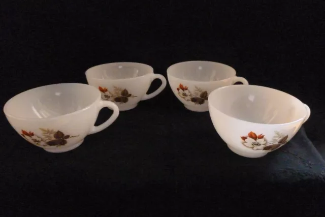 4 grandes tasses café ou thé vintage Arcopal France, 4 french vintage cups