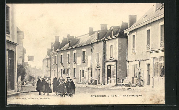 CPA Artannes, Rue Principale