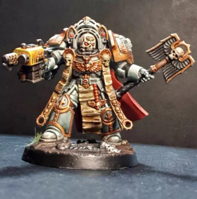 Warhammer 40k, Marine, Chapelain, Chaplain, Terminator, Tarentus, Crozius, Oop