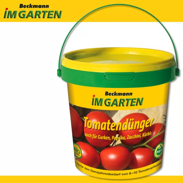 Beckmann 1KG Fertilizantes Tomate Pimiento Calabacín Fruchtgemüse Cosecha Bio