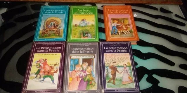 Petite Maison Dans La Prairie Books FRENCH (Lot of 6) Chat Perche Flammarion