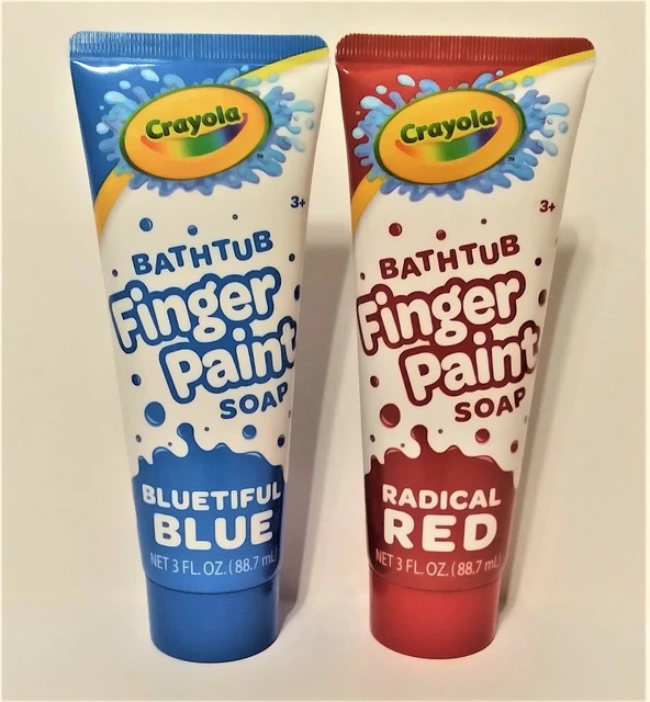 Lot of 2 Original Crayola Bathtub Finger Paint Soap Variety Colors NEW!