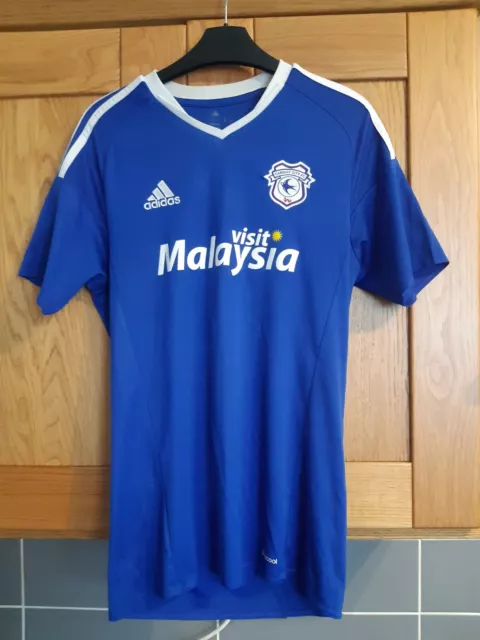 Cardiff City Fc small adult home football shirt. 2016 season.