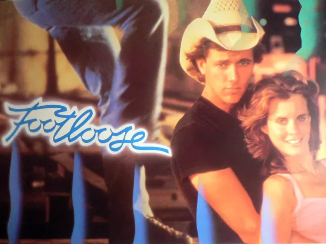 Footloose - Kevin Bacon - Lori Singer - Aushangfoto A3 29x42cm gerollt /1