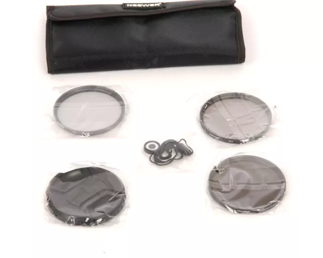 Neewer 67mm  filter kit- (ND2, ND4 , ND8, lens cap)  (4015BL)
