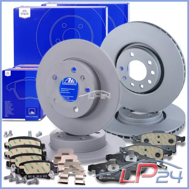 Ate 4X Disque De Frein + Plaquettes Avant + Arrière Pour Opel Astra H Zafira B