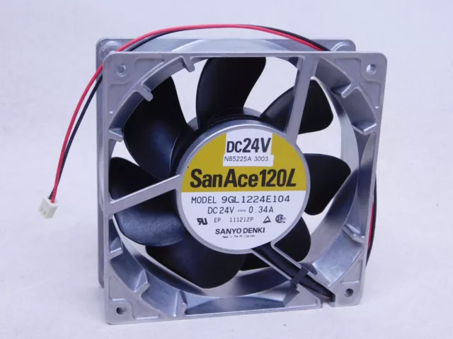 Sanyo Denki 9GL1224E104 Server - Square Fan sq120x120x38mm, 2-wire, 24V 0.34A HR