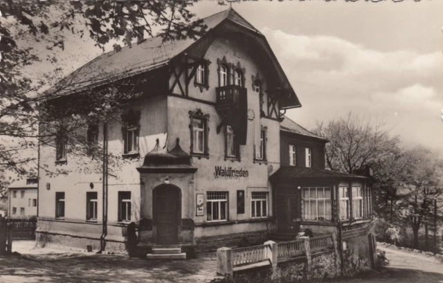 Augustusburg i. Erzgeb. , HO-Hotel Waldfrieden, DDR , Ansichtskarte