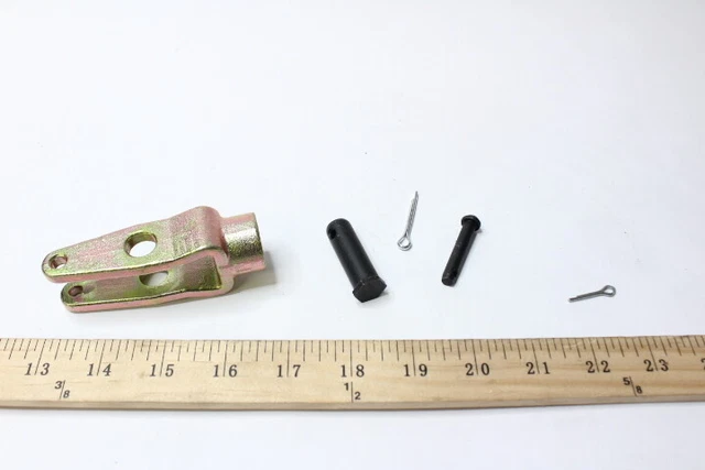 Yoke Clevis Pin Yellow Zinc 5/8-11" Thread x 5/8" Width x 3-3/4" OAL Dual