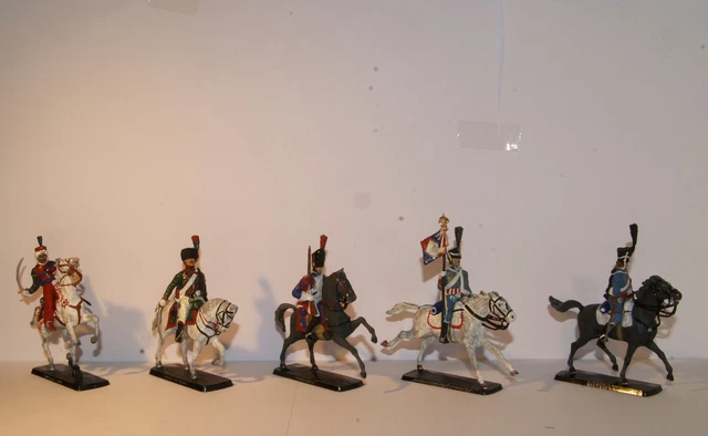 brigadiers du 1er régiment de hussards sous le 1er Empire Stock Photo