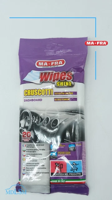 Ma-Fra Panno Wipes Pulitore Per Cruscotto Effetto Lucido Salviette Monouso H0378