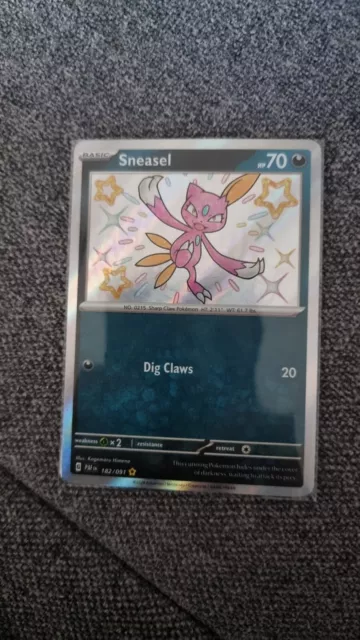 Pokemon Sneasel Baby Shiny Paldean Fates 182/091 Englisch