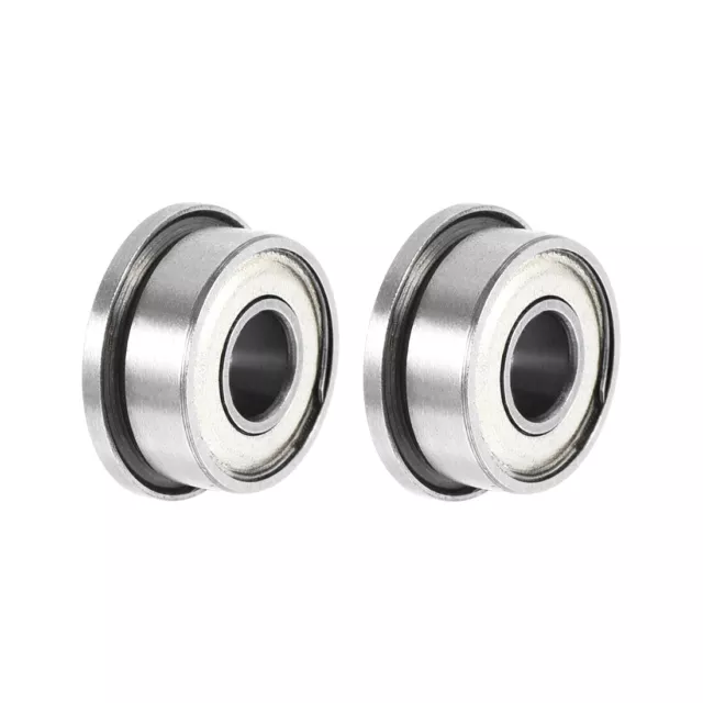 FR2-5zz Flange Ball Bearing 1/8"x5/16"x9/64" Shielded Chrome Steel Bearings 2pcs