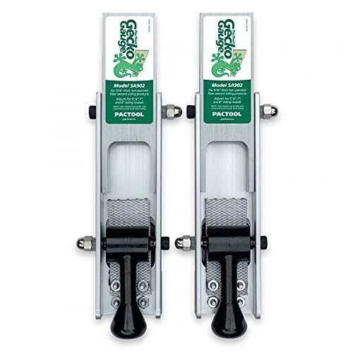 Kit de montaje de revestimiento calibre gecko PacTool SA902 para laterales de cemento de fibra de 5/16 pulgadas...