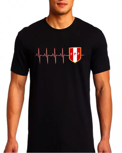 Seleccion Peruana Camiseta Hincha Awesome Heart Rate Fpf Graphic T Shirt