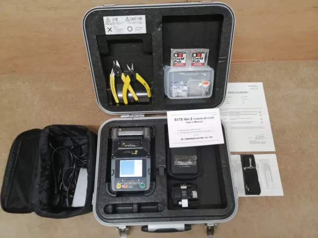 Fitel S178A V2 Fibre Optic Core Alignment, Fusion Splicer & Fitel S326 Cleaver