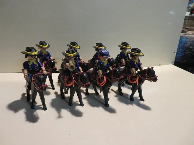 Playmobil N°5249 - Cavalier Nordiste - Thème Western / Cavalerie - Occasion