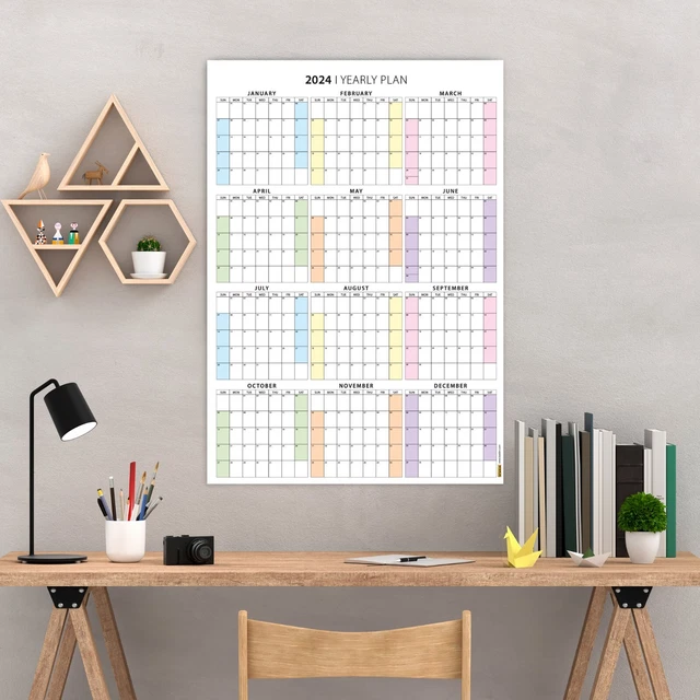 2024 YEAR PLANNER, Wall Planner, 2024 Calendar, Organizer Calendar