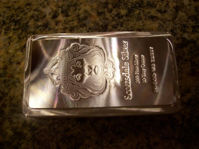 Lingotti D'argento Americani Lotto Di 2 Lingotti D'argento - Foto 10