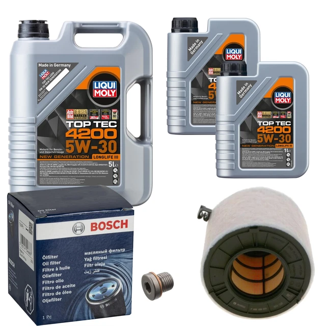 LIQUI MOLY 8L 5W-30 Motor-Öl+MANN-FILTER Filterpaket BMW 3er E36 M3 3.2