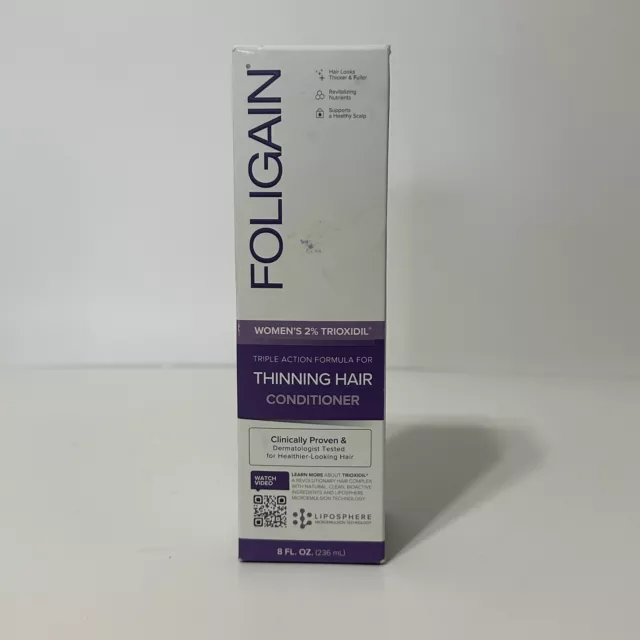 Foligain Triple Action Conditioner For Thinning Hair For Women with 2% Trioxidil