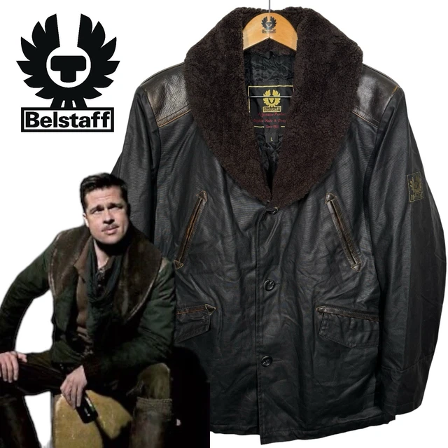BELSTAFF STEVE MCQUEEN Coat Inglourious Basterds Brad Pitt Film Jacket Size L 40 479.99 PicClick UK