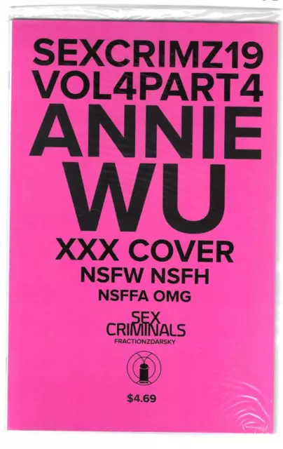 Sex Criminals #19 (2017) Variant Annie Wu XXX Sealed NM- or Better