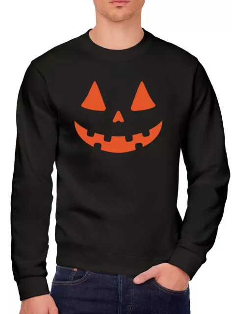Felpa Pumpkin Face Uomo Halloween Festa Trick Treat Intaglio Jack O Lanterna
