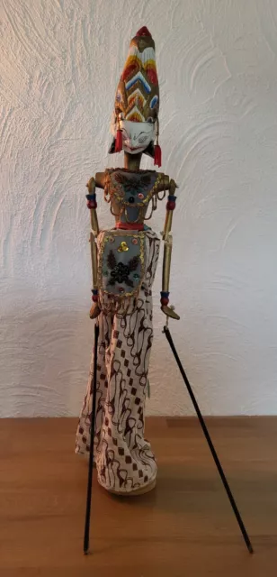 Wayang Golek Stab Marionette Indonesische Stabpuppe Holzpuppe