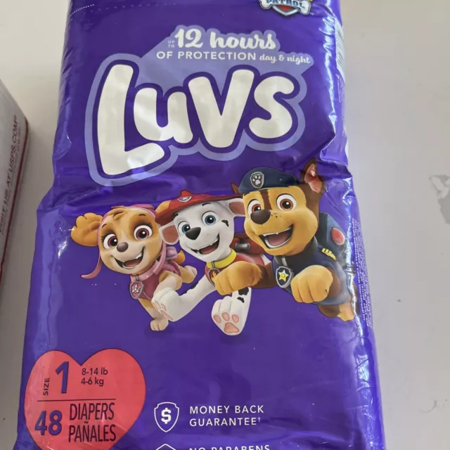 Luvs Paw Patrol Size 1- 48 Diapers
