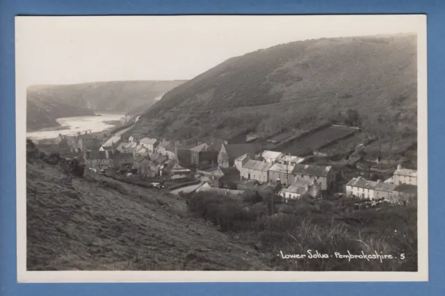 Lower Solva, Bird's Eye View of Village, Pembrokeshire Wales RP PC c.1910s, p59