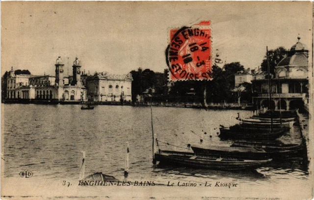 CPA AK ENGHIEN-les-BAINS - Le Casino - Le Kiosque (519537)