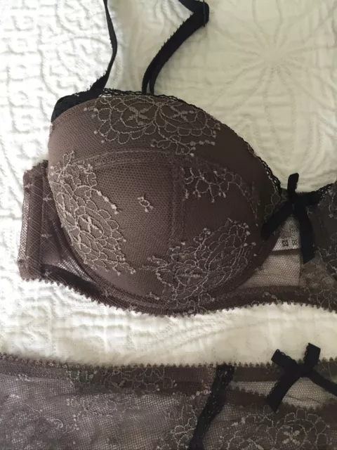 Nwt Huit Bra And Boyshort Set 34 C And Size S 3