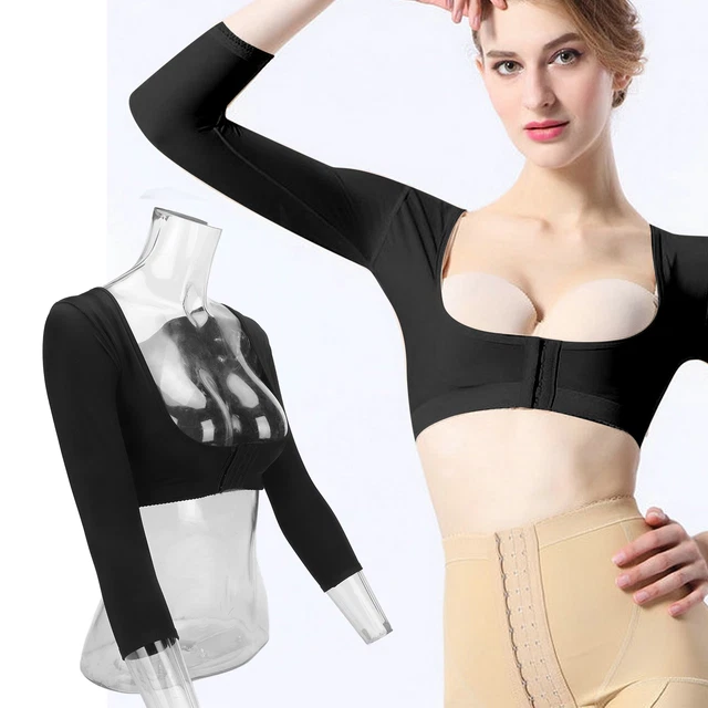 Lot 2 Paires Manchons Compression Bras Amincissants - Manches Élastiques Beige Taille L Anti-Bras Flasques