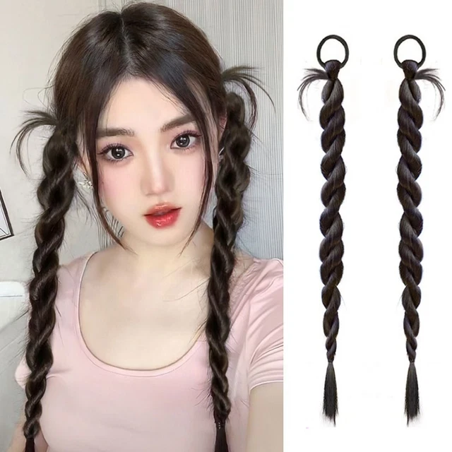 Parrucca Coda di Pony intrecciata Trecce Intreccia Lunga Intreccia Intreccia Capelli