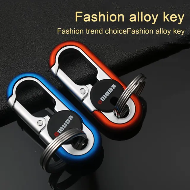 Secure Ring Key Clip Carabiner Chain Bikes Car Key Ring Portable-NEW