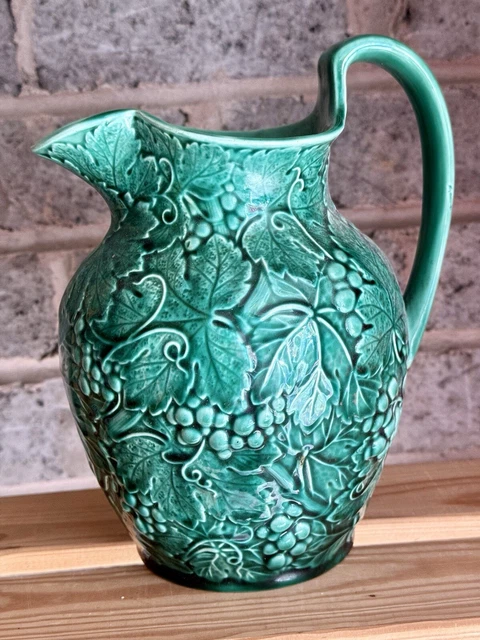 Best HD Pictures about  Vintage Green Pottery Pitcher  with No AI Images