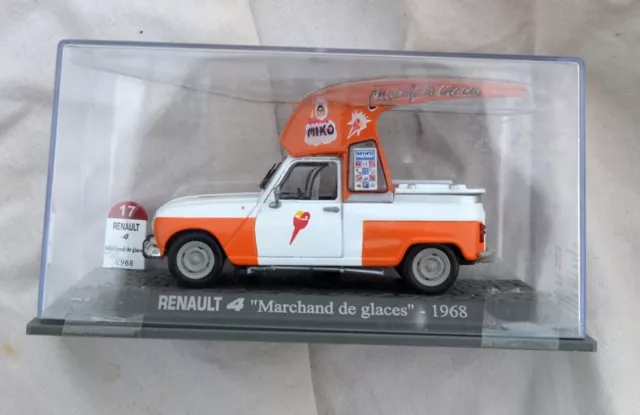 Universal Hobbies UH Renault R4 L "Marchand de glace", 1968, 1/43, avec boîte