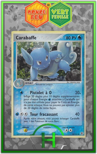 Carabaffe Holo - EX:Rouge Feu Vert Feuille - 50/112 - Carte Pokemon Française