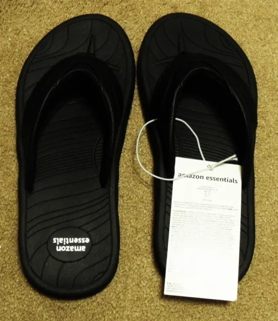 Men Sanuk Ziggy Flip Flops Sandal 1116734 Black 100% Authentic