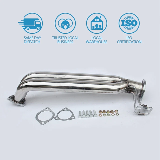 Doppio tubo anteriore 3"" NISSAN 200SX S13 S14 S15 2.0 TURBO SR20DET 95-00