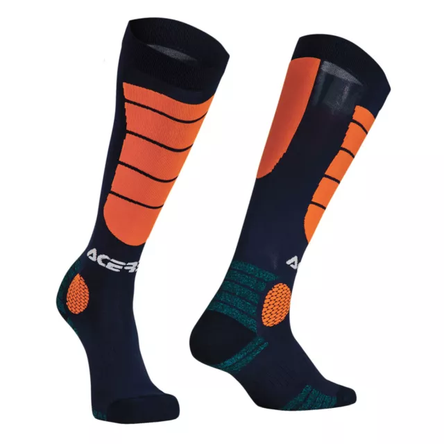 Acerbis Socken MX Impact Blau/Orange