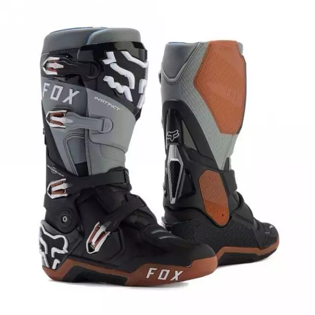 Fox Racing (MX) Boots - INSTINCT 2.0 (Black/Grey/Gum)